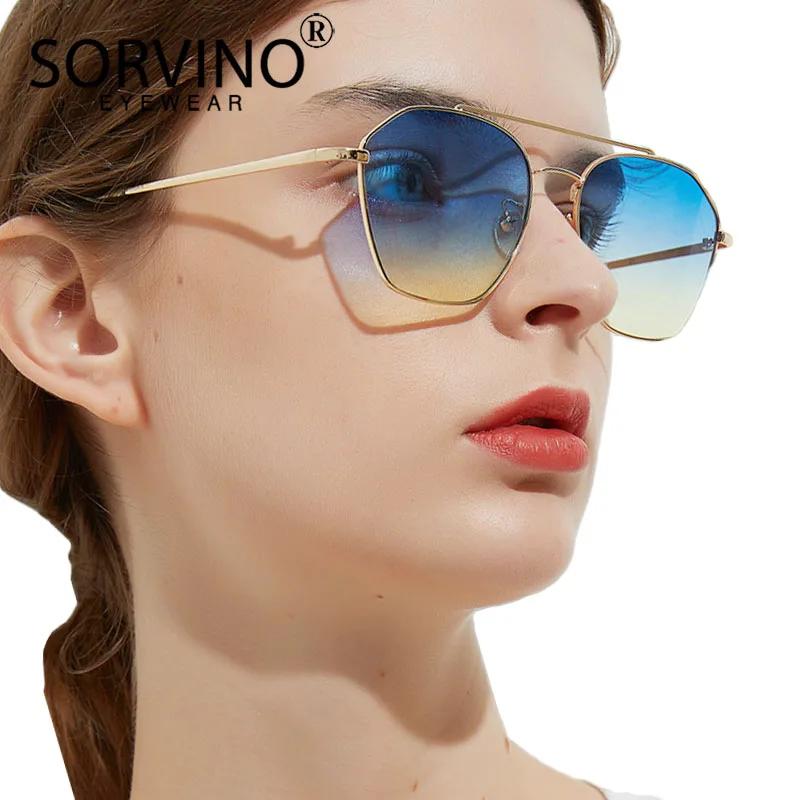 SORVINO 2020 Ʈ  ̾  ۶  귣 ̳  ũŻ  ̵ 90s Sun Glasses Shades SP213